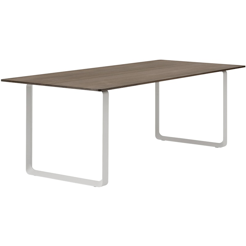 70/70 Table 90x225 cm, Solid Smoked Oak / Grey