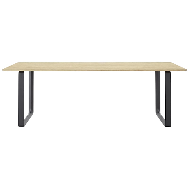 70/70 Table 90x225 cm, Solid Oak / Black