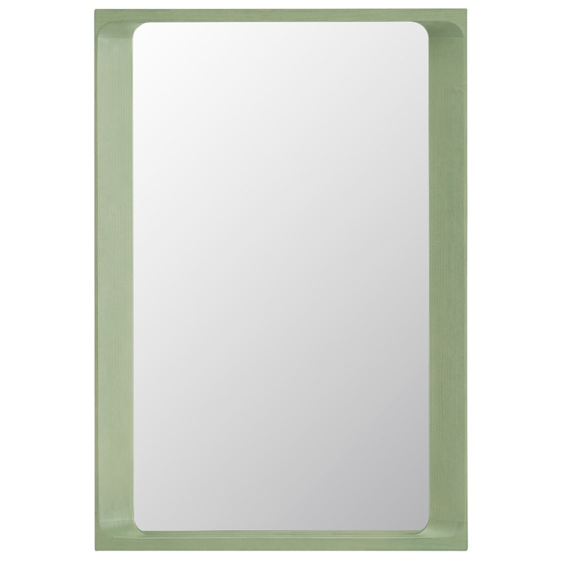 Arced Wall Mirror 55x80 cm, Light Green