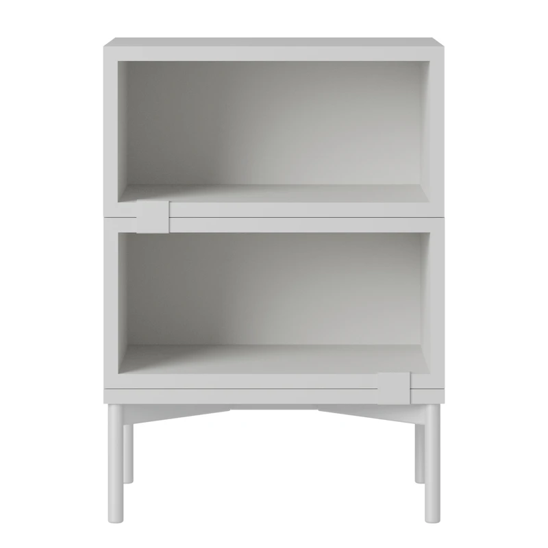 Stacked Configuration 1 Bedside Table, Grey