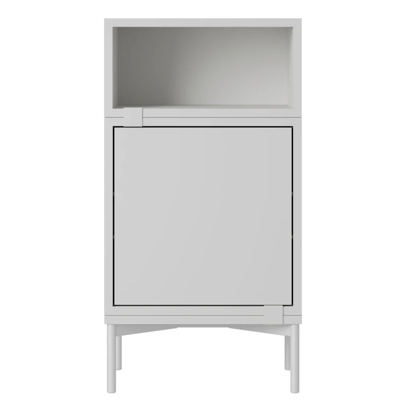 Stacked Configuration 2 Bedside Table, Grey