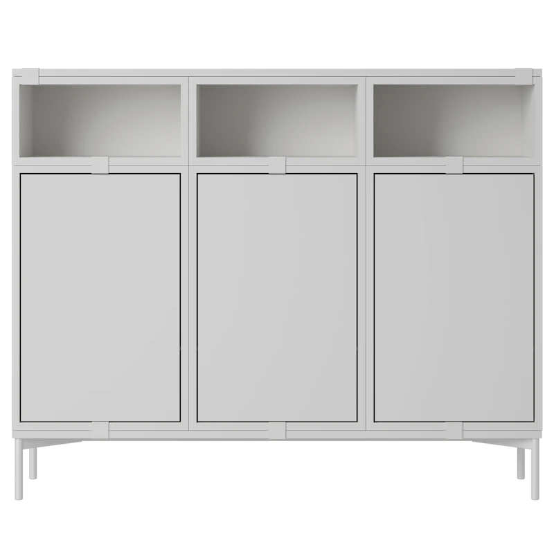 Stacked Configuration 3 Sideboard, Grey