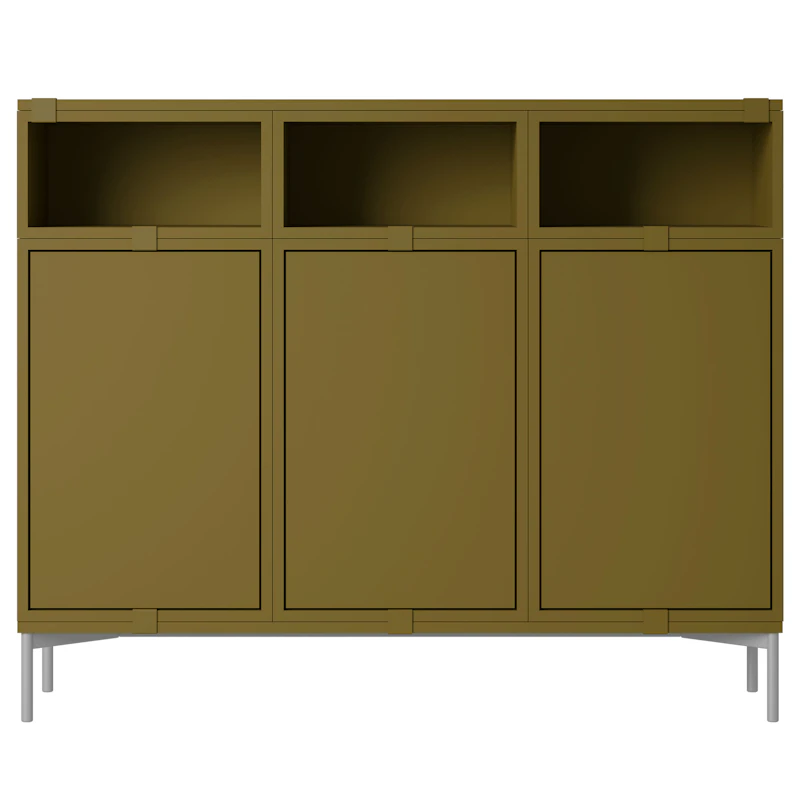 Stacked Configuration 3 Sideboard, Dark Green