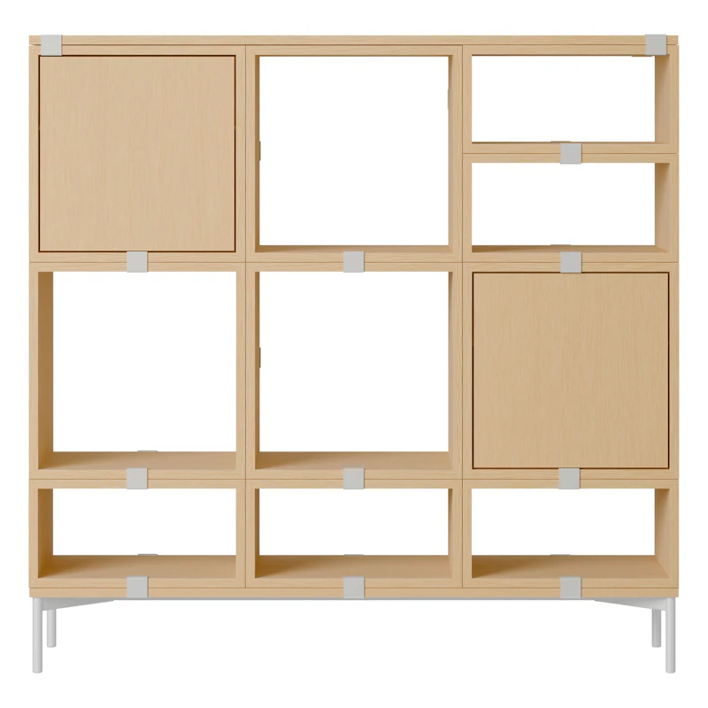 Stacked Configuration 3 Storage shelf, Oak