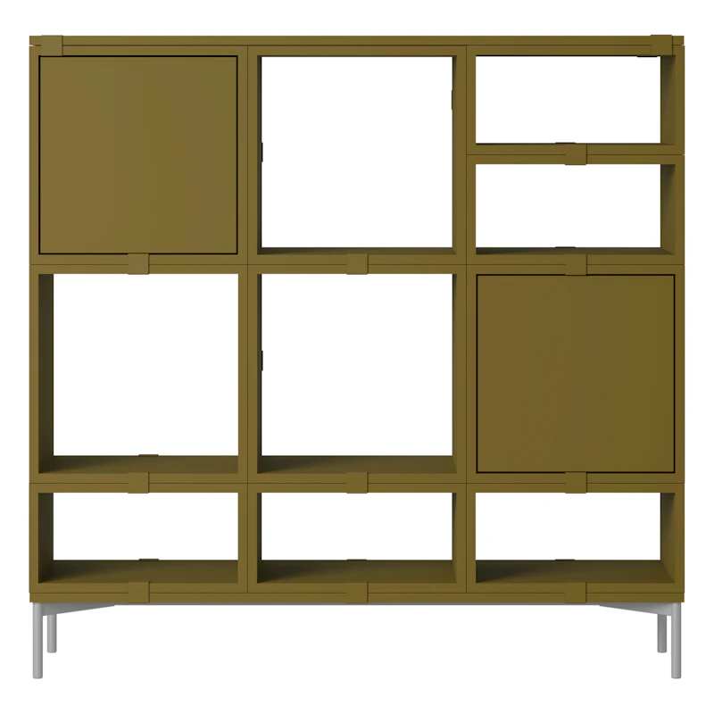 Stacked Configuration 3 Storage shelf, Dark Green