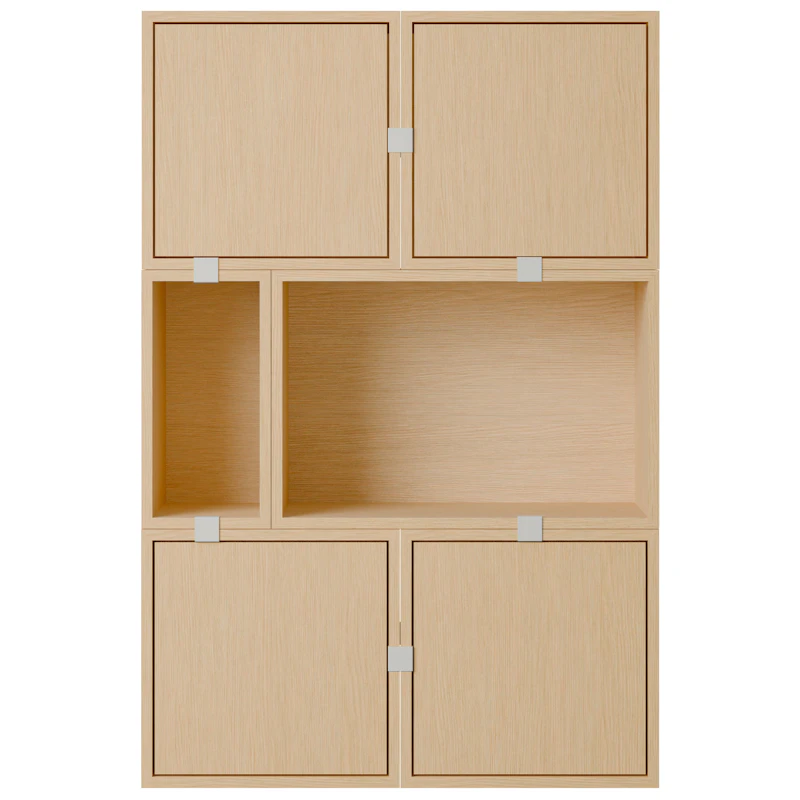 Stacked Configuration 4 Sideboard, Oak