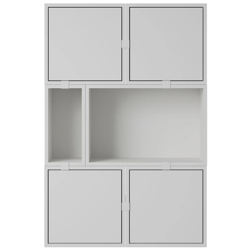 Stacked Configuration 4 Sideboard, Grey