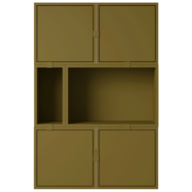 Stacked Configuration 4 Sideboard, Dark Green