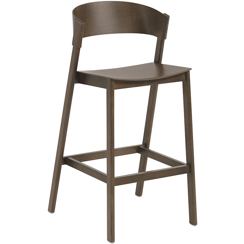 Cover Bar Chair With Backrest 75 cm, Dark Stained