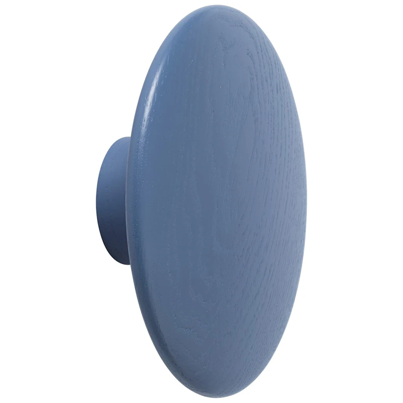 Dots Hook Wood Ø17 cm, Pale Blue