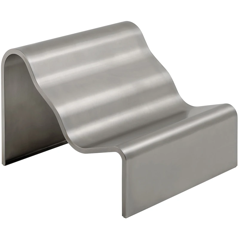 Dream View Bench 100 cm, Brushed Steel