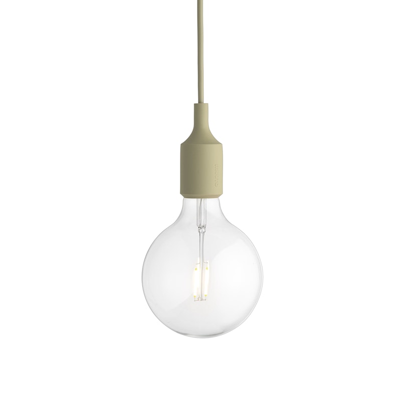 E27 Pendant, Green Beige