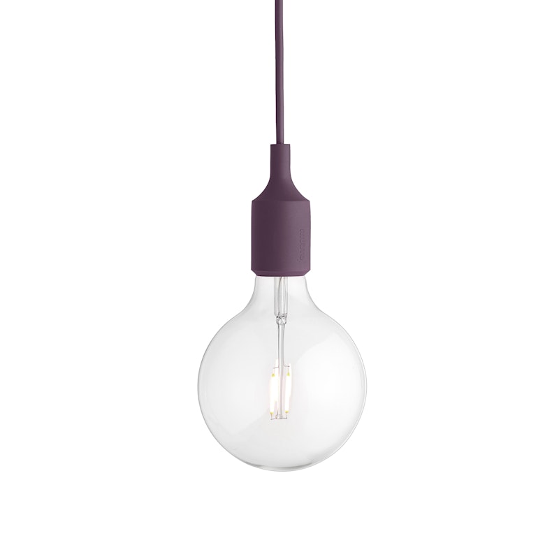 E27 Pendant, Wine Red