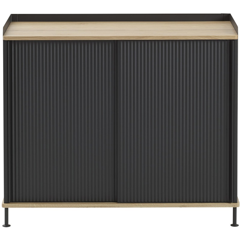 Enfold Sideboard 45x100 cm, Lacquered Oak / Anthracite