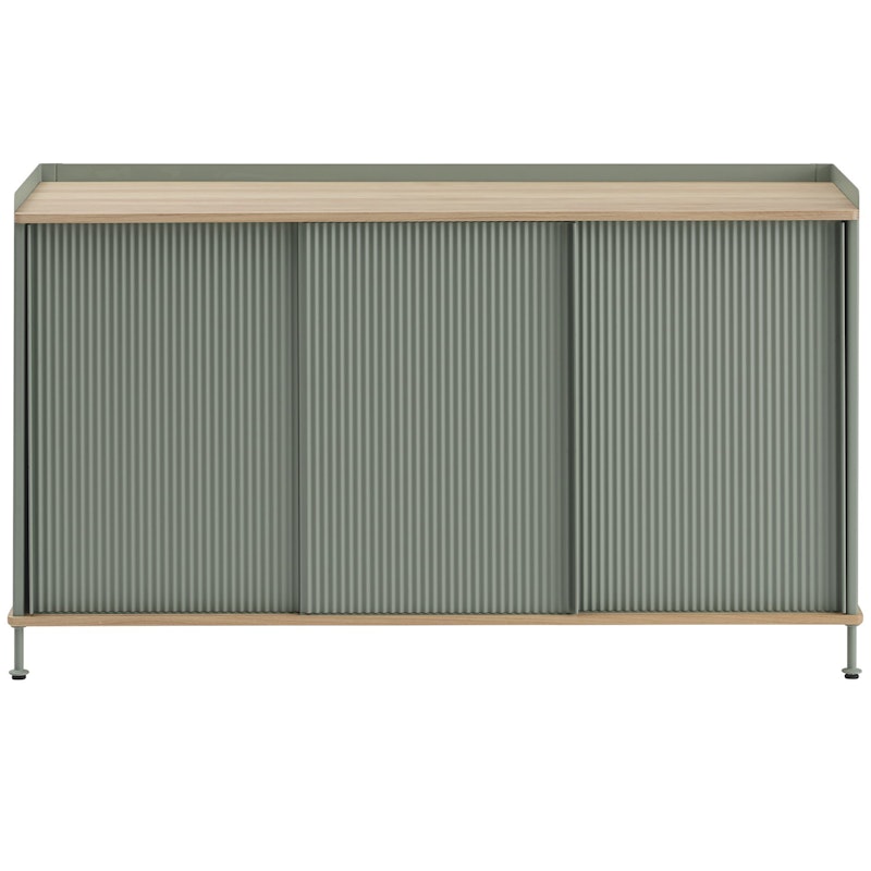 Enfold Sideboard 45x148 cm, Oiled Oak / Dusty Green