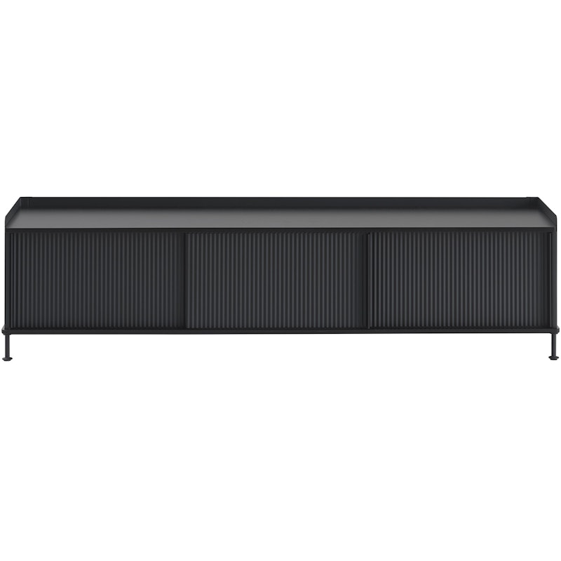 Enfold Sideboard 45x186 cm, Black / Anthracite