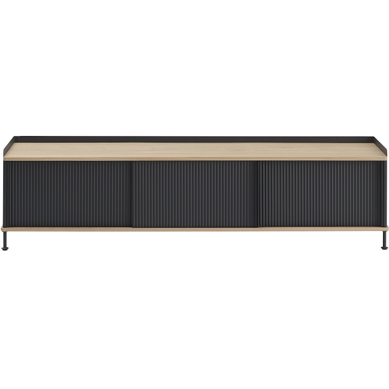 Enfold Sideboard 45x186 cm, Oiled Oak / Anthracite