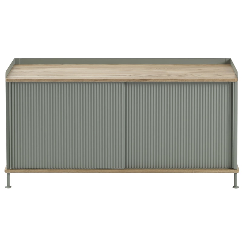 Enfold Sideboard 45x124 cm, Oiled Oak / Dusty Green