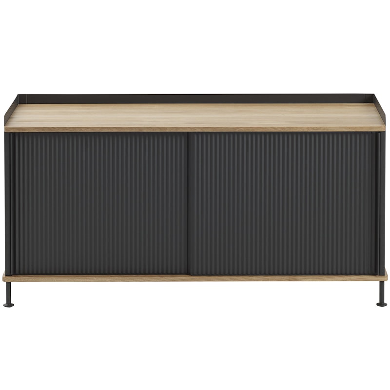 Enfold Sideboard 45x124 cm, Lacquered Oak / Anthracite