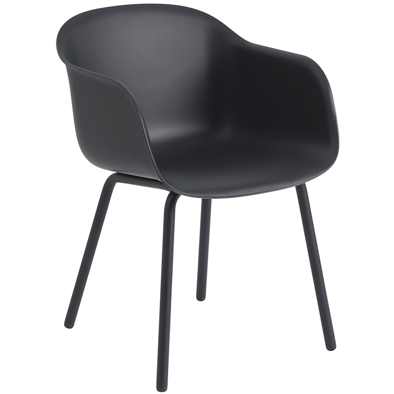 Fiber Armchair Outdoor, Anthracite Black