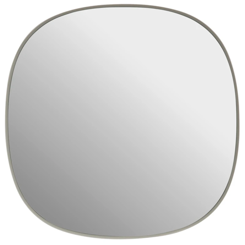 Framed Mirror 40 cm, Grey / Clear