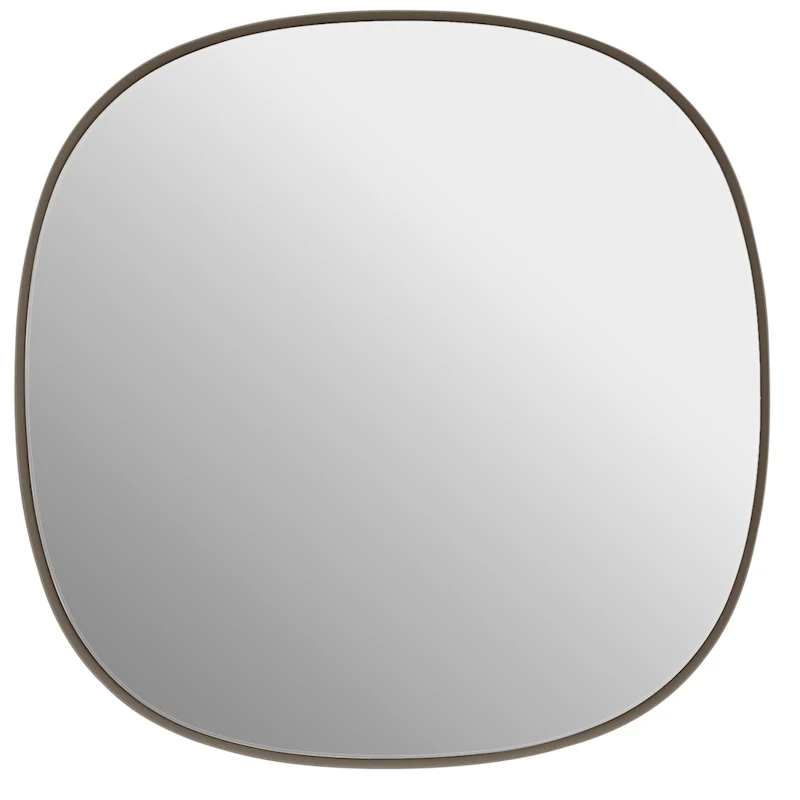 Framed Mirror 40 cm, Taupe / Clear