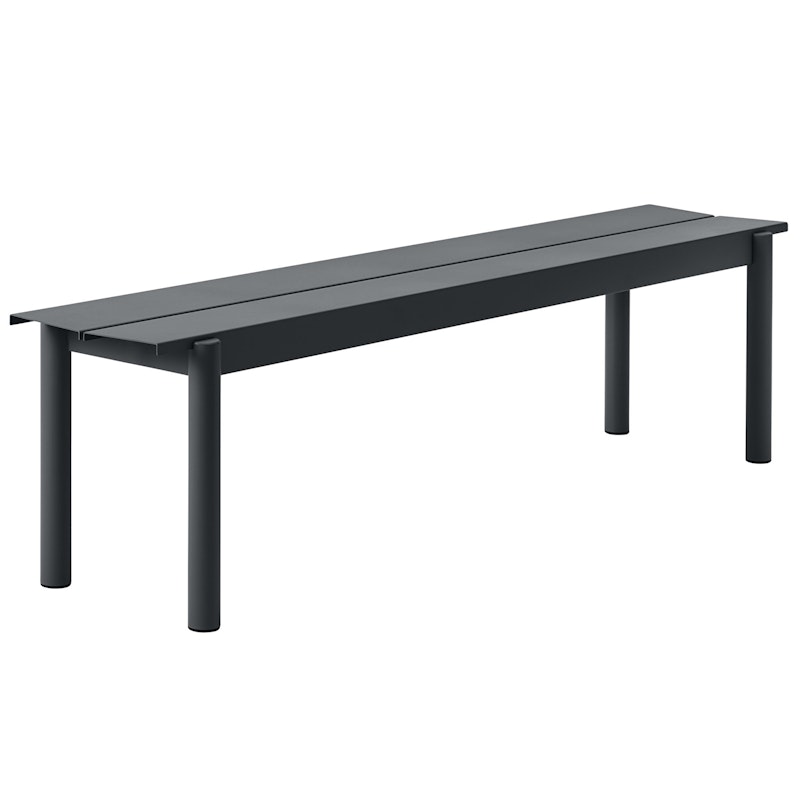 Linear Bench Steel 170 cm, Anthracite