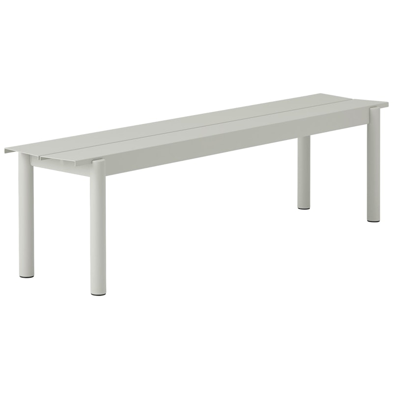 Linear Bench Steel 170 cm, Grey