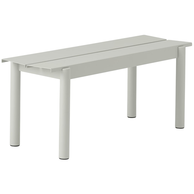 Linear Bench Steel 110 cm, Grey