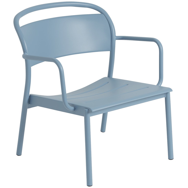 Linear Lounge Chair Steel, Pale Blue