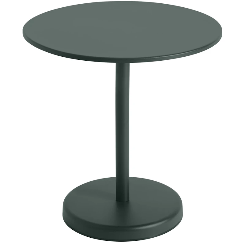 Linear Table Steel Ø70 cm, Dark Green