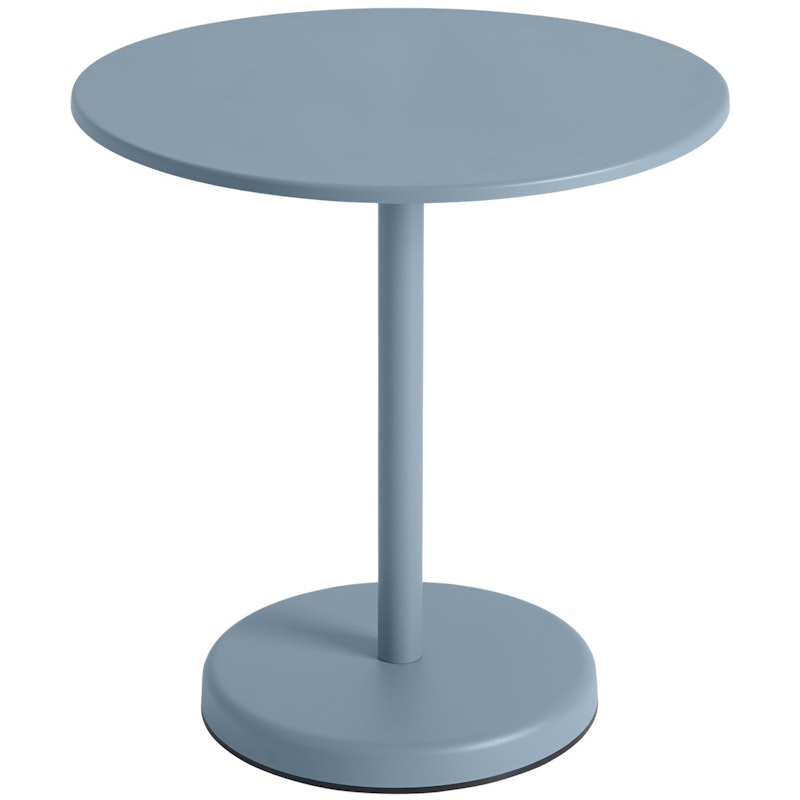 Linear Table Steel Ø70 cm, Pale Blue