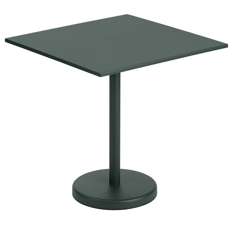 Linear Table Steel 70x70 cm, Dark Green