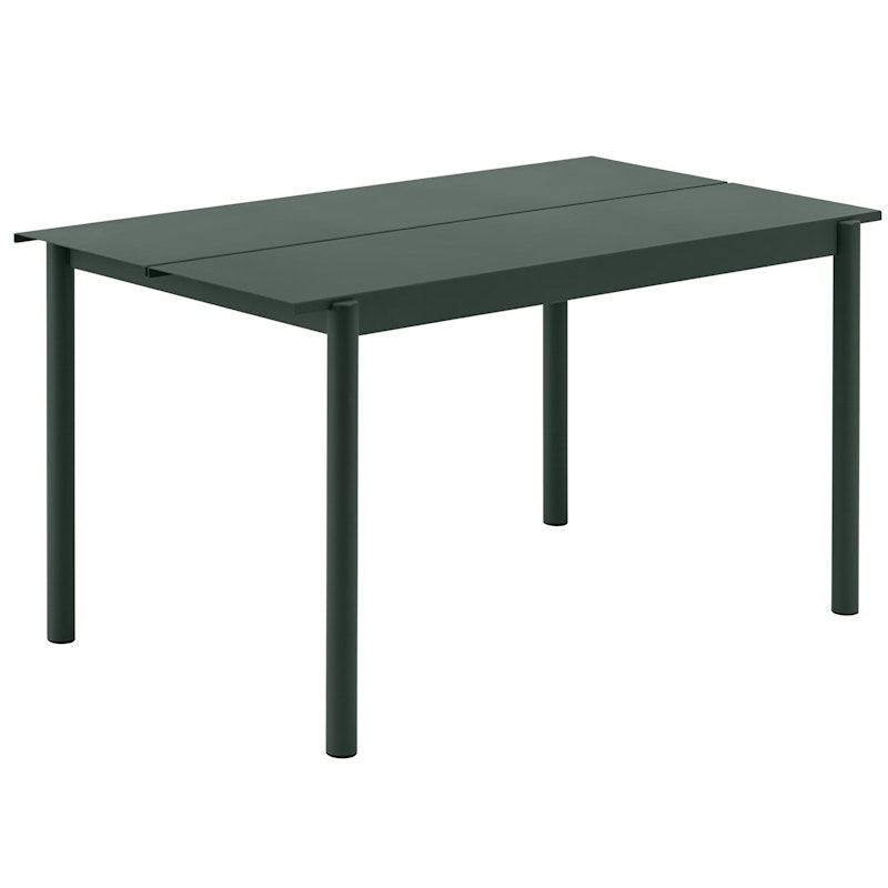 Linear Table Steel 75x140 cm, Dark Green