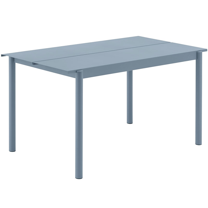 Linear Table Steel 75x140 cm, Pale Blue