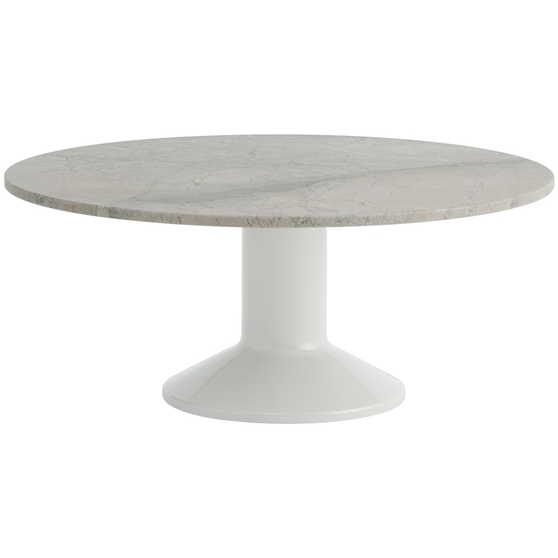 Midst Coffee Table Ø90 cm, Grey Marble / Grey