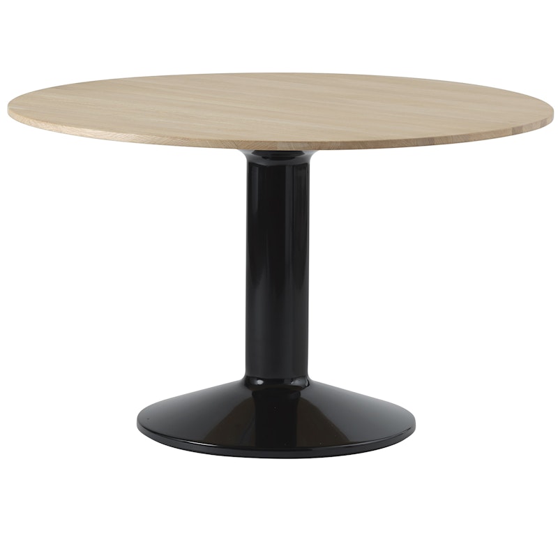 Midst Dining Table Ø120 cm, Oiled Oak / Black