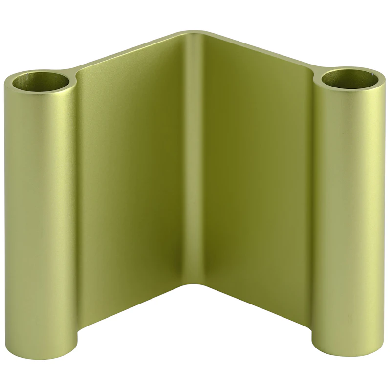 Pair Candle Holder 11 cm, Green