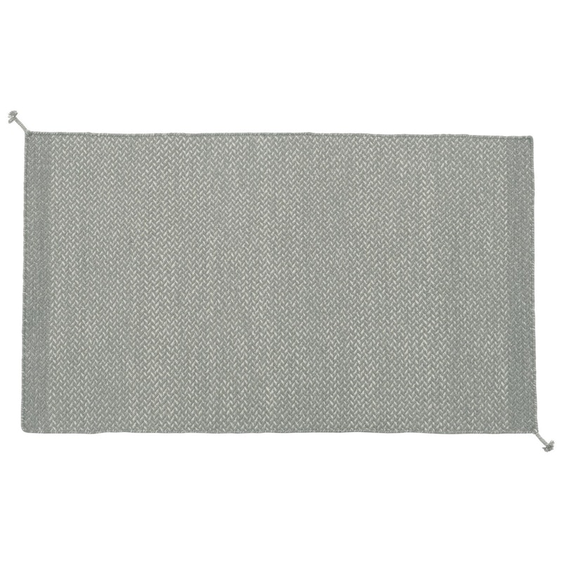 Ply Wool Rug 85x140 cm, Grey