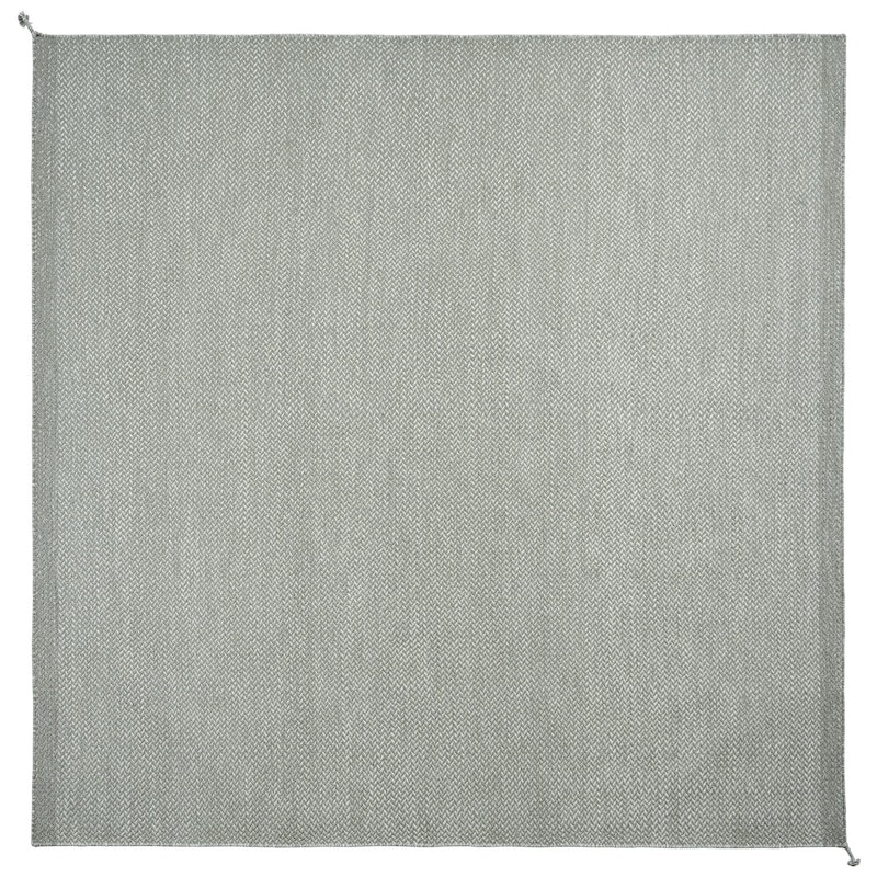 Ply Wool Rug 240x240 cm, Grey