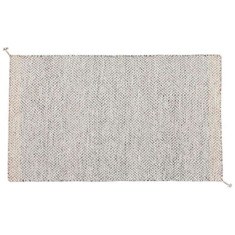 Ply Rug Recycled Polyester Black / White, 85x140 cm