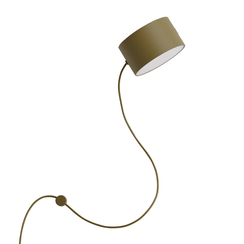 Post Wall Lamp, Brown Green