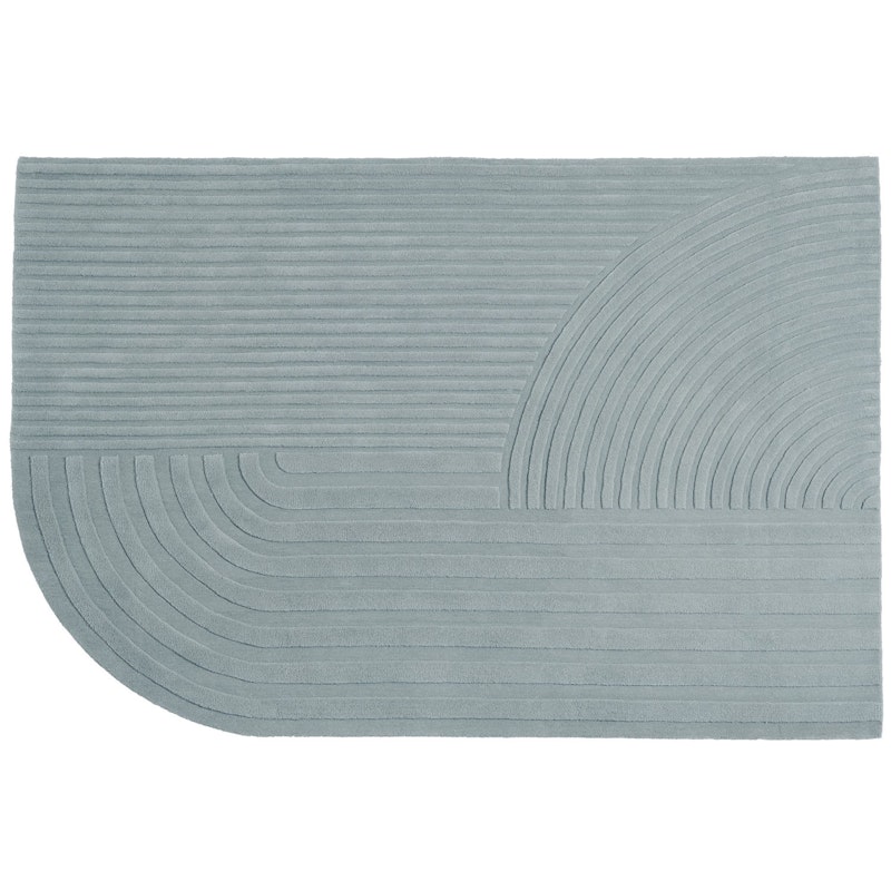 Relevo Wool Rug 170x240 cm, Sage Green