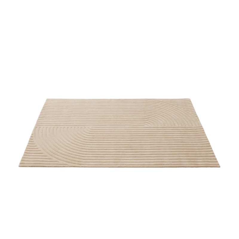 Relevo Wool Rug 170x240 cm, Light Rose