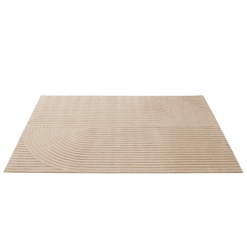 Relevo Wool Rug 200x300 cm, Light Rose