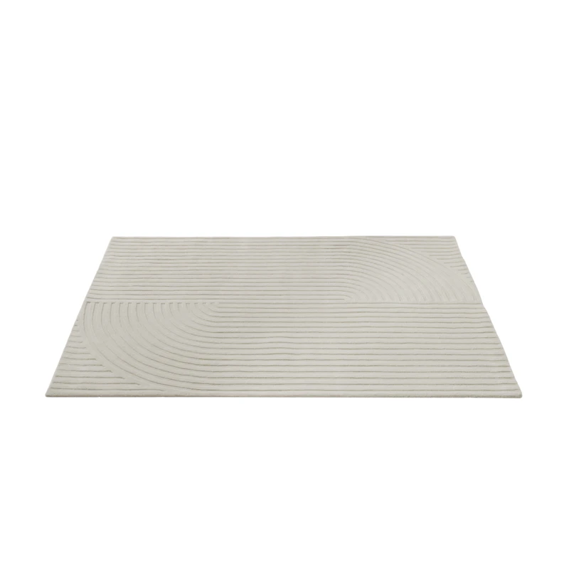 Relevo Wool Rug 170x240 cm, Off-white