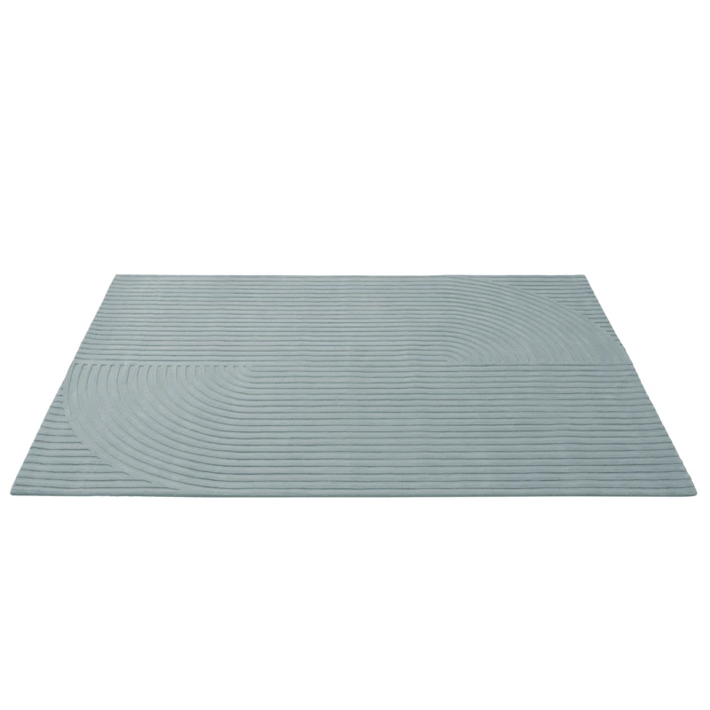 Relevo Wool Rug 200x300 cm, Sage Green