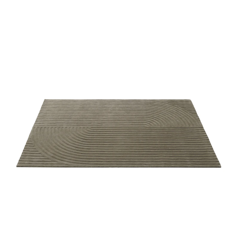 Relevo Wool Rug 170x240 cm, Taupe