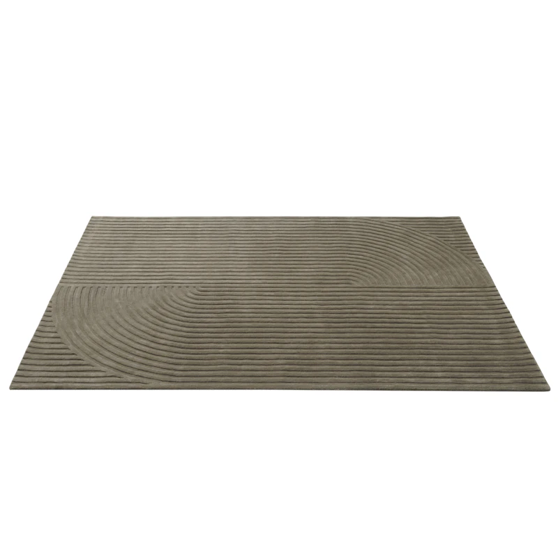 Relevo Wool Rug 200x300 cm, Taupe