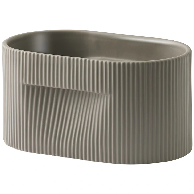 Ridge Planter 13 cm, Taupe